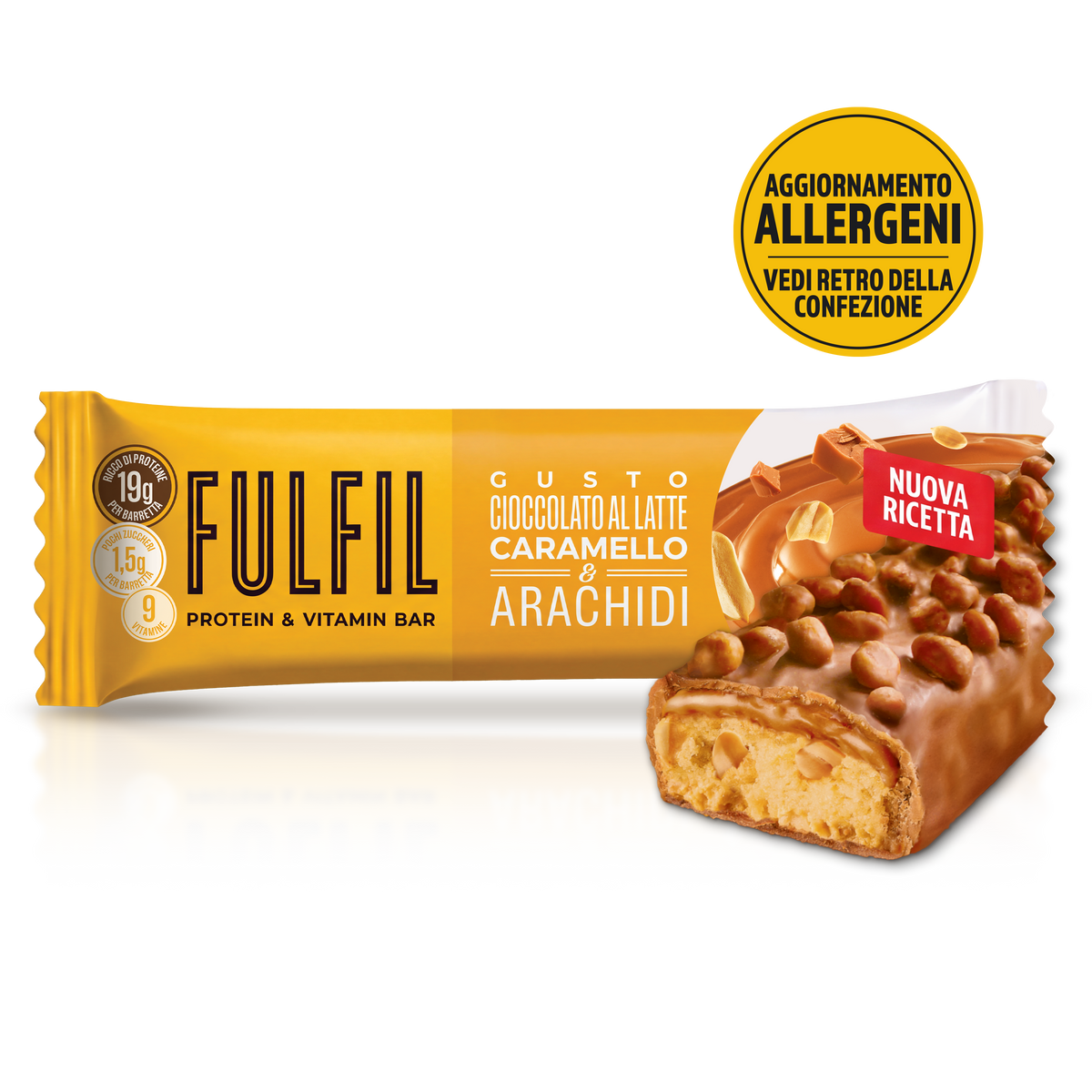 Cioccolato al latte caramello e arachidi