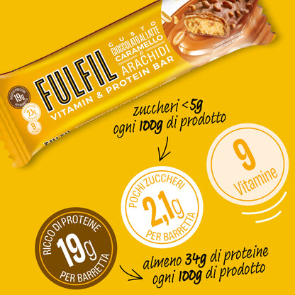 Cioccolato al latte caramello e arachidi