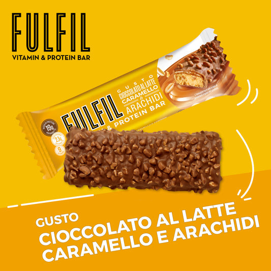 Cioccolato al latte caramello e arachidi