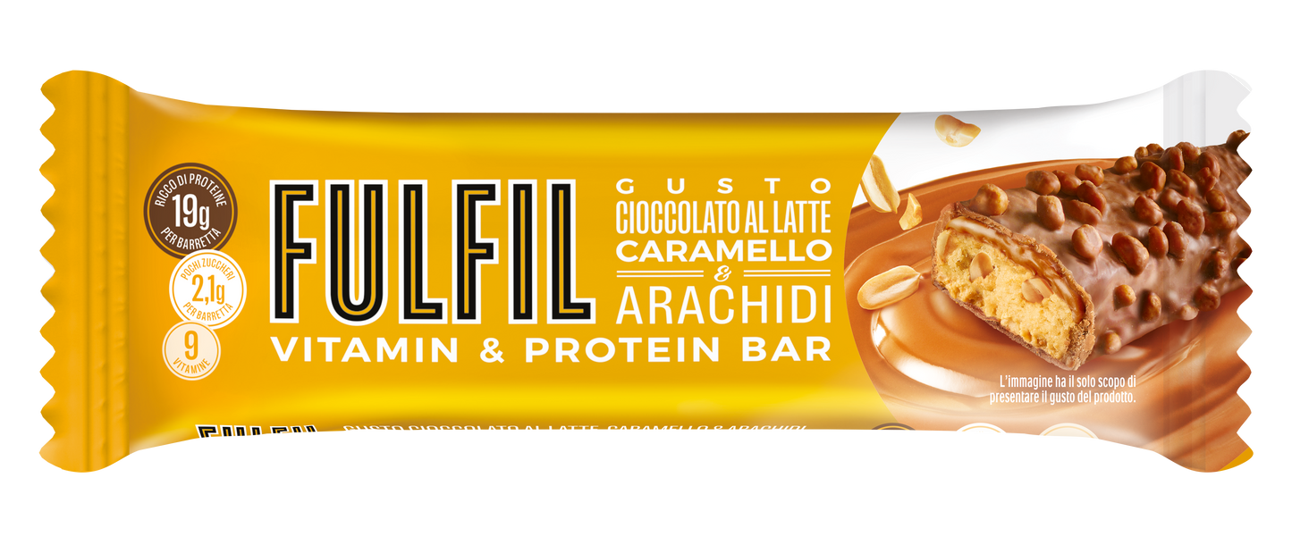 Cioccolato al latte caramello e arachidi